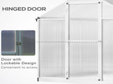 8ftx 6ft Walk-In Polycarbonate Greenhouse with Roof Vent -AS Prohibited by 10168437