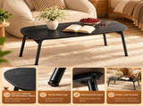 Folding Coffee Table No Assembly Required, 31.5" x 15.7" x 17.7", Melamine 39207104
