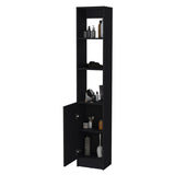 Brenda Linen Cabinet with 1 door, 3 open shelves B128P189937