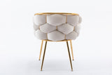 Luxury modern simple leisure velvet single sofa chair bedroom lazy person household dresser stool W1170109311