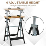 Carpenter workbench with protractor 95574863