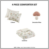 Full/Queen Mushroom Garden Comforter Set B035P203260