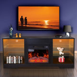 ZNTS Fireplace TV Stand With 18 Inch Electric Fireplace Heater,Modern Entertainment Center for TVs up to W1625P152181