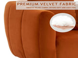 360&deg Swivel Accent Chair, Modern Velvet Fabric Living Room Armchair with Fluffy Cushions, Comfy 41128047