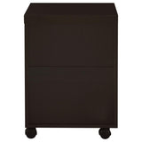 ZNTS Cappuccino 3-Drawer File Cabinet B062P153729