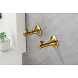 ZNTS 6 Piece Brass Bathroom Towel Rack Set Wall Mount W2287P169768