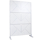 Outdoor & Indoor Privacy Metal Privacy 76" H48" W, Freestanding Decorative Privacy W465P193161