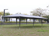 10'x30' Outdoor Party Tent with 8 Removable Sidewalls, Waterproof Canopy Patio Wedding Gazebo, Black 73401213