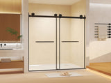 Frameless Double Sliding Shower Door 56-60 "W x 74" H, 5/16 " Tempered Glass, Explosion Proof W1675P435496