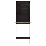 ZNTS Modern Over The Toilet Space Saver Organization Wood Storage Cabinet for Home, Bathroom - Espresso W40914888