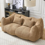 Soft beanbag chair with high resilience foam core for two people. The comfortable square recliner W1996P252275
