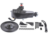 Black Steel Power Steering Pump With Bracket Kit & Pulley Fit for Small Block Chevy 265 283 305 327 71782395
