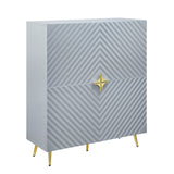 Gaines Gray High Gloss Finish Accent Cabinet B2726P256305