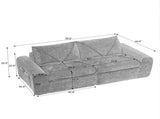 Modern minimalist chenille combination sofa, spacious and comfortable living room sofa, W3396P463868