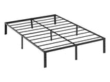 Black Queen Size Simple Basic Platform Metal Bed Frame - 14 Inch Bed Height 59701132