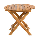 NO INSTALLATION REQUIRED, FOLDABLE AND ADJUSTABLE OUTDOOR ACACIA WOOD SIDE TABLE N770P261552T