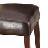 Espresso and Walnut Tufted Back Side Chairs B062P189086
