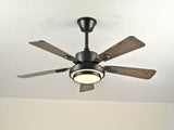 42" 5PCS Plywood Blades Ceiling Fan with LED Light 3000-6500K Dimmable,Quiet DC Motor Ceiling Fans 6 W3596P462052