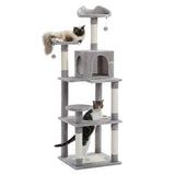 ZNTS 63'' Multi-Level Cat Tree Cat Tower for Indoor Cats with Sisal-Covered Scratching Post, Cozy Cat 70889135