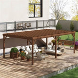 ZNTS Outdoor Wooden Gazebo （Prohibited by WalMart） 87090018