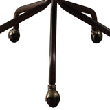 Vintage Black Swivel Office Chair with Nailhead Trim B062P182753