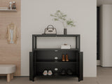 Black Large Capacity Bamboo Cabinet Furniture for Bathroom Living Room Bathroom Bamboo W2207P327622