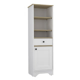 St. Clair Linen Cabinet, Two Interior Shelves, Two Open Shelves B200P188852