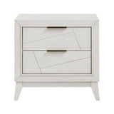 Antique White Finish Nightstand with Drawers Modern Bedroom Furniture 1pc B011P286903