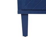 Stylish and Functional 4-Door Storage Cabinet with Pine legs and MDF, for Living Room Bedroom,and W757P144371