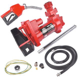 Red Fuel Transfer Pump 115V 15GPM w/ Hose & Nozzle for Gasoline Kerosene Diesel 49874897
