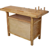 Wood Workbench - Wooden Workbench for Garage Workshop and Home W46594607