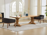 Mid Century Modern Upholstered Barrel Dining with Arms,Farmhouse Linen Kitchen & Dining Room 11325637