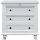 U_STYLE 3-Drawer Storage Wood Cabinet, End Table with Pull out Tray WF319367AAK