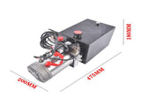 8 Quart Double Acting Hydraulic Power Unit Dump Trailer Hydraulic Pump 12V DC 3200 PSI SAE 6 87233707