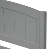Twin size Platform Bed with Trundle, Gray WF194304AAE