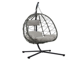 Egg Chair Stand Indoor Outdoor Swing Chair Patio Wicker Hanging Egg Chair Hanging Basket Chair 02912157