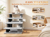 Modular Pet Cat Stairs, 2/3/4Step Flexible Setup Pet Steps for Bed and Sofa T3971P612033