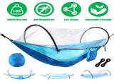 3-in-1 Camping Hammock with Automatic Pop-Up Mosquito Net, Lightweight 70D Nylon Portable Hammock 89048089