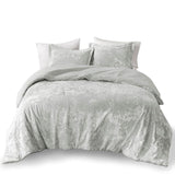Twin/Twin XL Crushed Velvet Sherpa Reversible Comforter Set B035129821