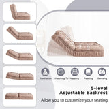 Upholstered Human Dog Bed for Adult & Pets,with 5 Adjustable Position &Massage Pillow, Bean Bag W1170P282475