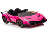 Lamborghini Poison Small Dual Drive 12V 4.5AH with 2.4G Remote Control Sports Car Pink 61417908
