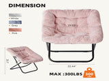 Comfy Chair for Adults, Soft Faux Fur Folding Lounge for Bedroom Living Room Dorm Rooms Flexible 06143633