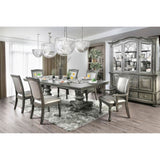 Glorious Classic Traditional Dining Chairs Gray Color Solid wood Leatherette Cushion Seat Set of 2pc B011115503