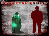 4.3ft Halloweenations Outdoor Life Size Animatronics Ghost with Trident, Sound-Actived Party 86483055