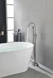 Floor Mounted Tub Faucet High Flow Freestanding Tub Filler Faucet with Handheld Shower Head and W2287P264023