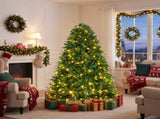 6ft Prelit Christmas Tree with 340 LED Lights, PE Mixed PVC Artificial Christmas Tree, Warm W2773P565691