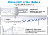 6 Tier 6000lbs Capacity NSF Metal Shelf Wire Shelving Unit, Heavy Duty Adjustable Storage Rack with 81168611