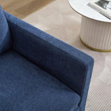 29.92'' Swivel Accent Chair, Upholstered Skirted Swivel Chair with Removable Back Cushion, 360 W3188P282084