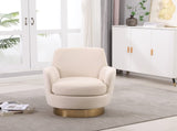 Velvet Swivel Barrel Chair, Swivel Accent Chairs Armchair for Living Room, Reading Chairs for W1361116868