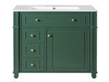 Bathroom Vanity Cabinet with Ceramic Sink Basin, 30 Inch, Storage Cabinet with Soft Closes and N710P286723F